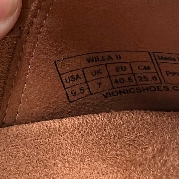 Vionic Willa II Slip-on Leather Slip On Flat Metallic Gold Women's 9.5M - Picture 9 of 10